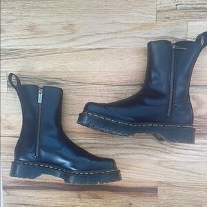 Black Leather Ankle Boots